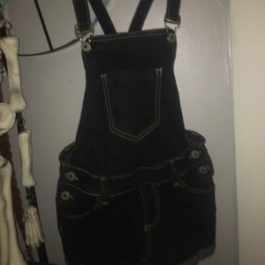 Denim Overall Shorts